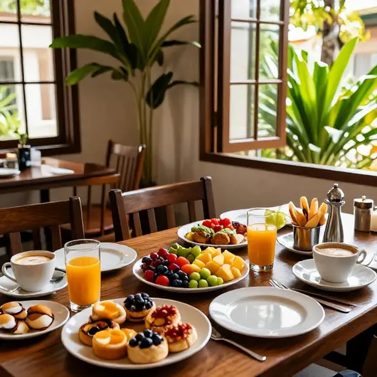 Descubra o Café da manhã/Hotel Porto Madeira
